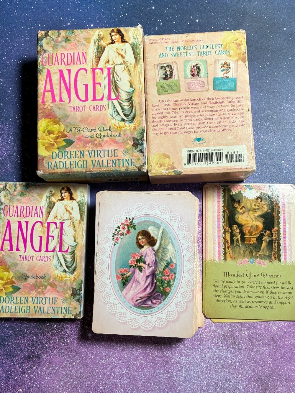 guardian angel tarot cards    with book by Doreen Virtue